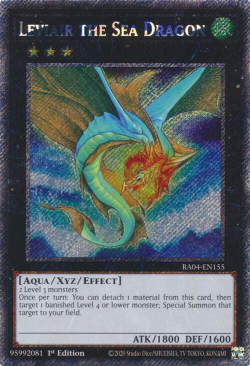 Leviair the Sea Dragon RA04-EN155 Platinum Secret Rare NM