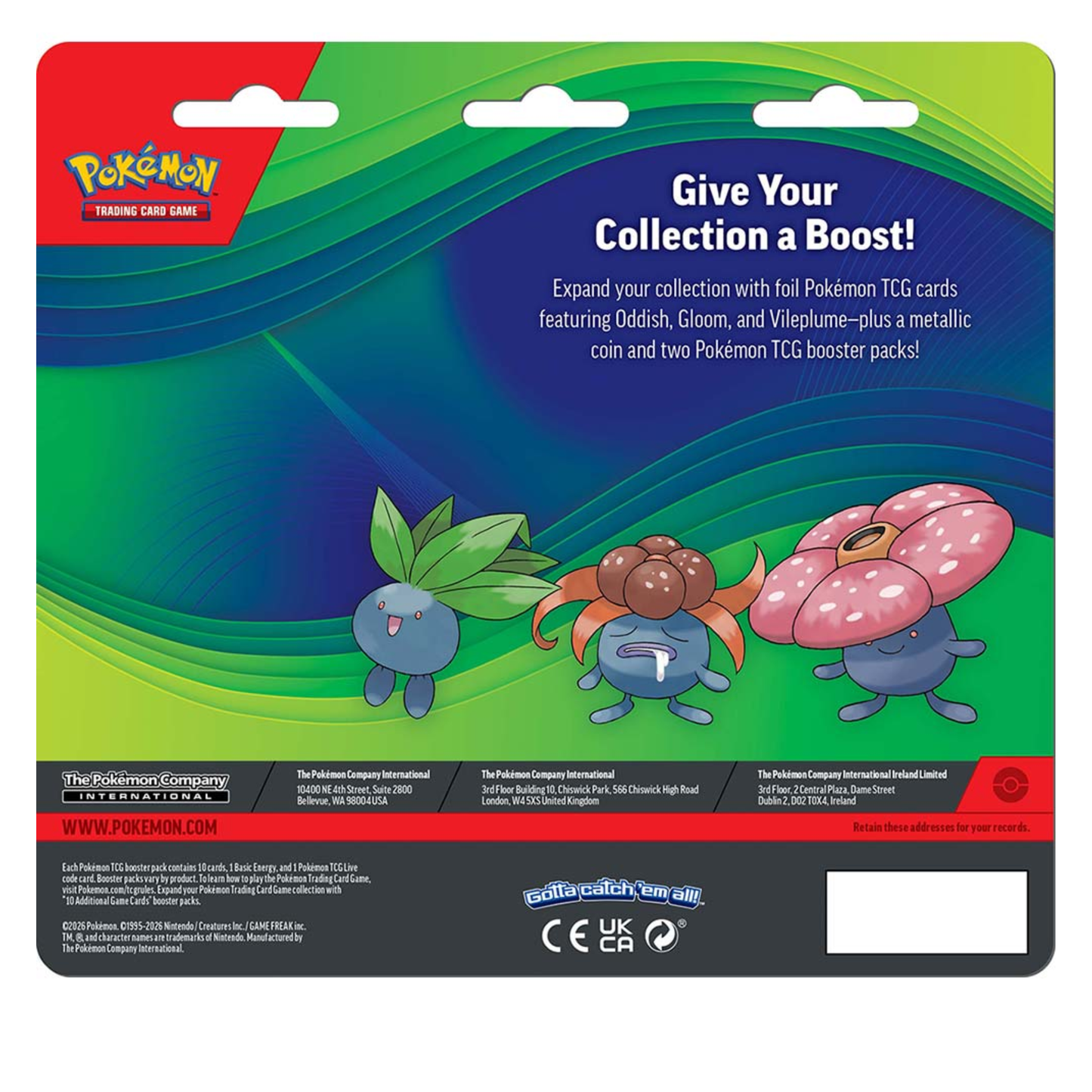 Pokemon TCG - Enhanced 2-Pack Blister (Oddish, Gloom, Vileplume)