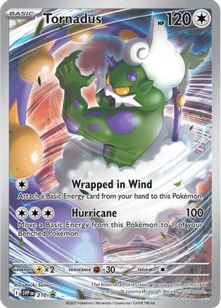 Tornadus 210 Holo Promo Scarlet & Violet Promo Pokemon Near Mint