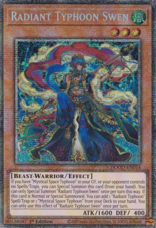Radiant Typhoon Swen DOOD-EN014 Ultra Rare NM