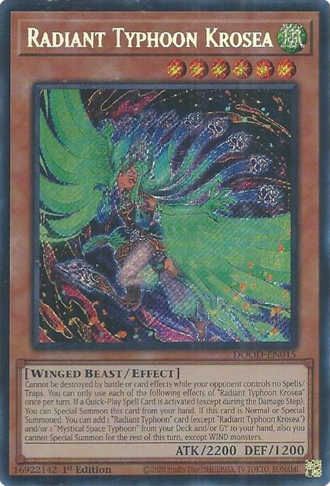 Radiant Typhoon Krosea DOOD-EN015 Secret Rare NM