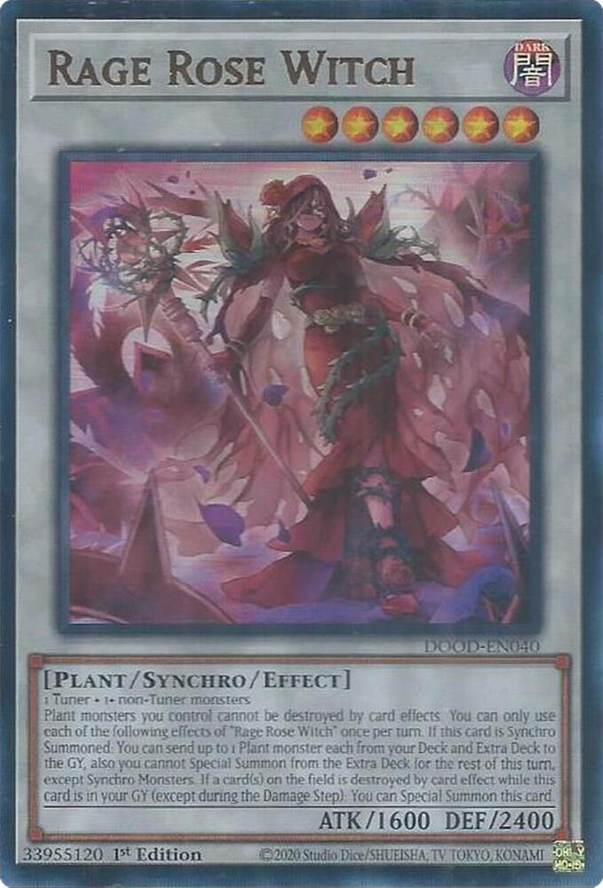 Rage Rose Witch DOOD-EN040 Ultra Rare NM
