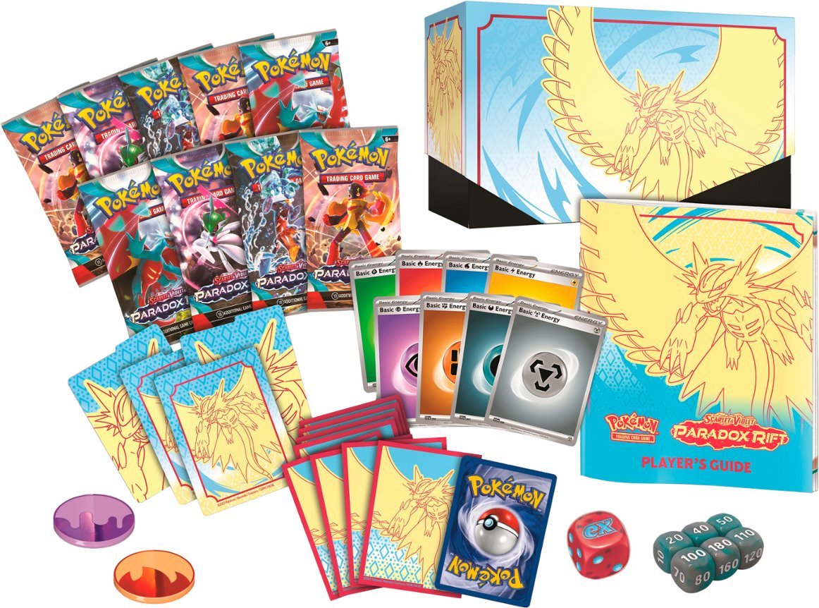 Pokemon TCG - Scarlet & Violet Paradox Rift (Roaring Moon) Elite Trainer Box