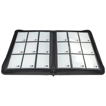 Ultra Pro Binder - Vivid 9-Pocket Zippered Pro-Binder: Black