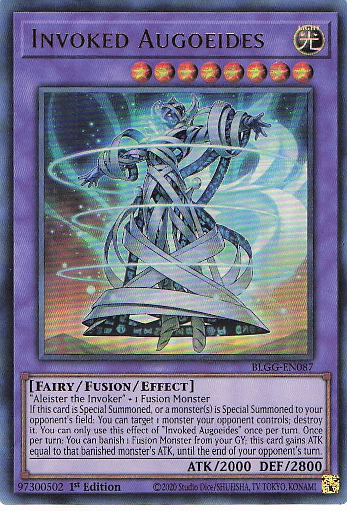 Invoked Augoeides BLGG-EN087 Yu-Gi-Oh 1st Edition NM
