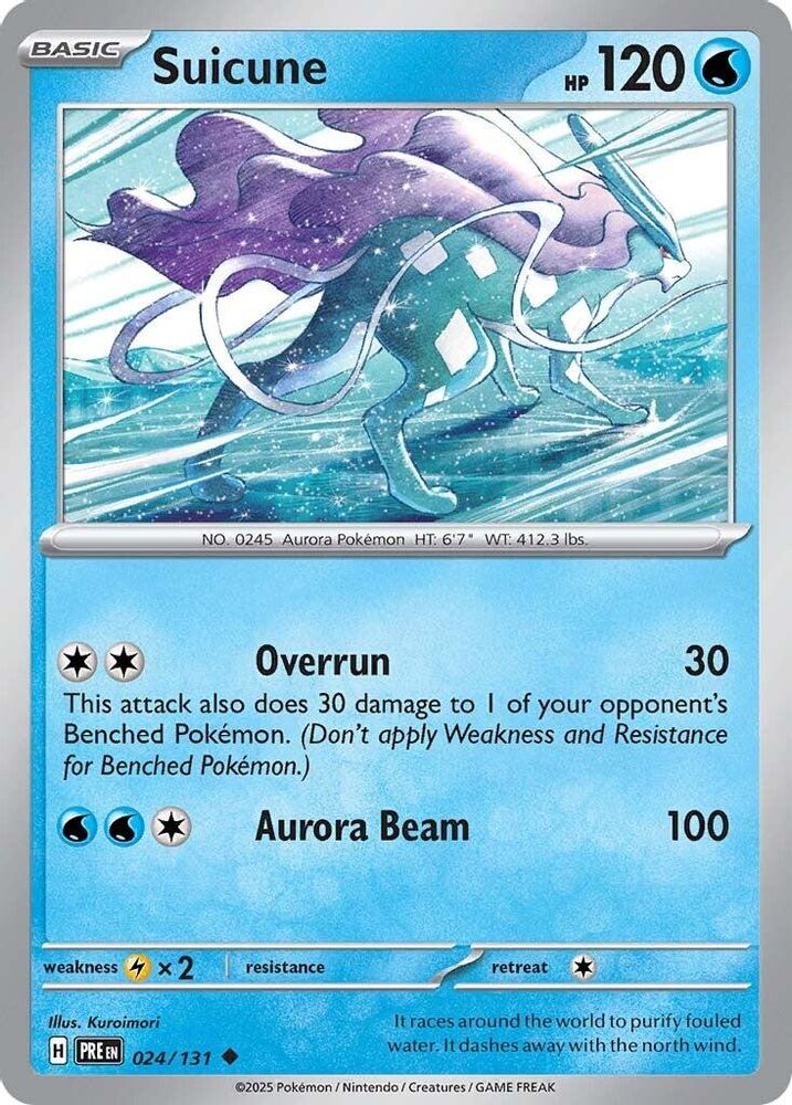 Pokemon TCG - Suicune 024/131 Prismatic Evolutions NM