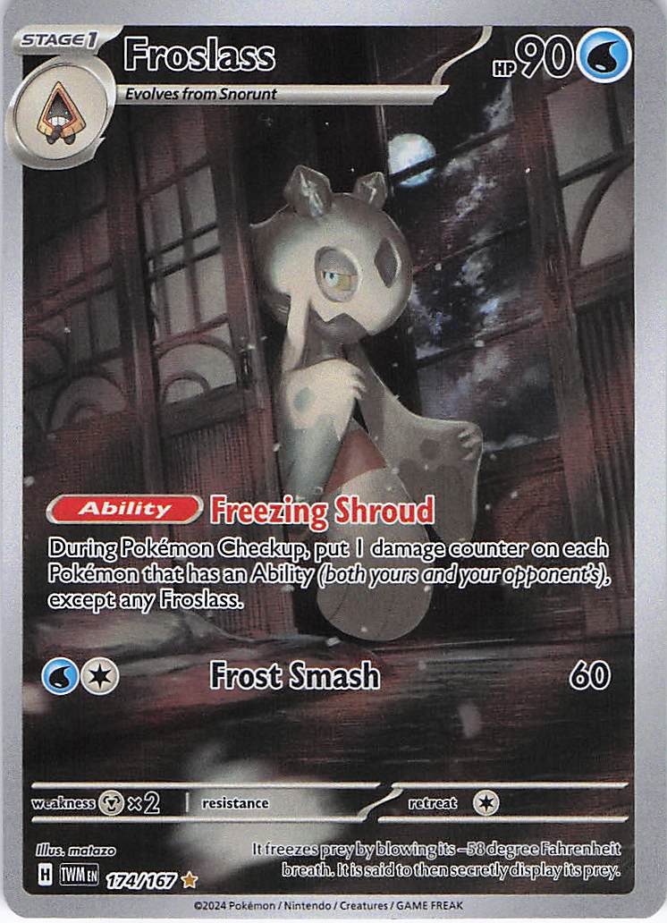 Froslass 174/167 Twilight Masquerade Pokemon NM
