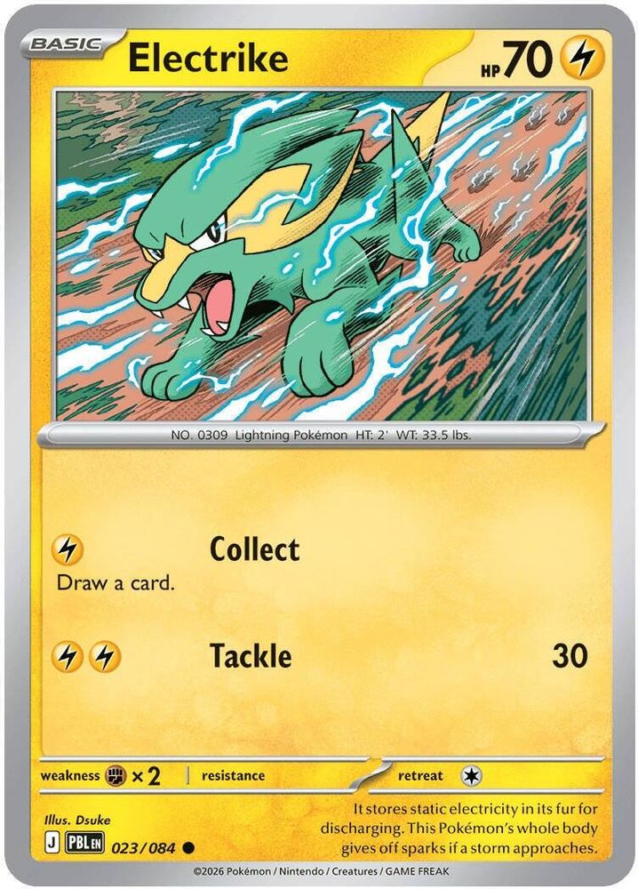 Pokemon TCG - Electrike 023/084 Pitch Black NM
