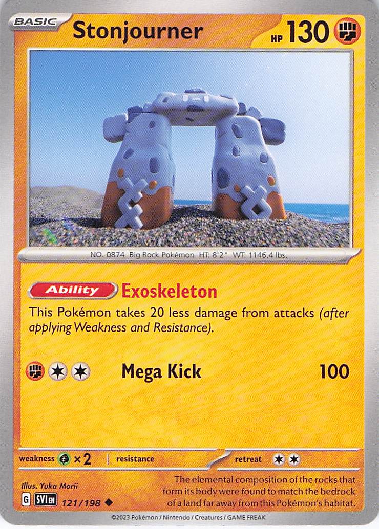Pokemon TCG - Stonjourner 121/198 Scarlet & Violet NM