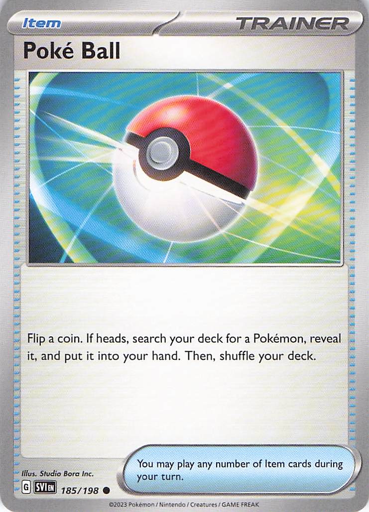 Pokemon TCG - Poke Ball 185/198 Scarlet & Violet NM