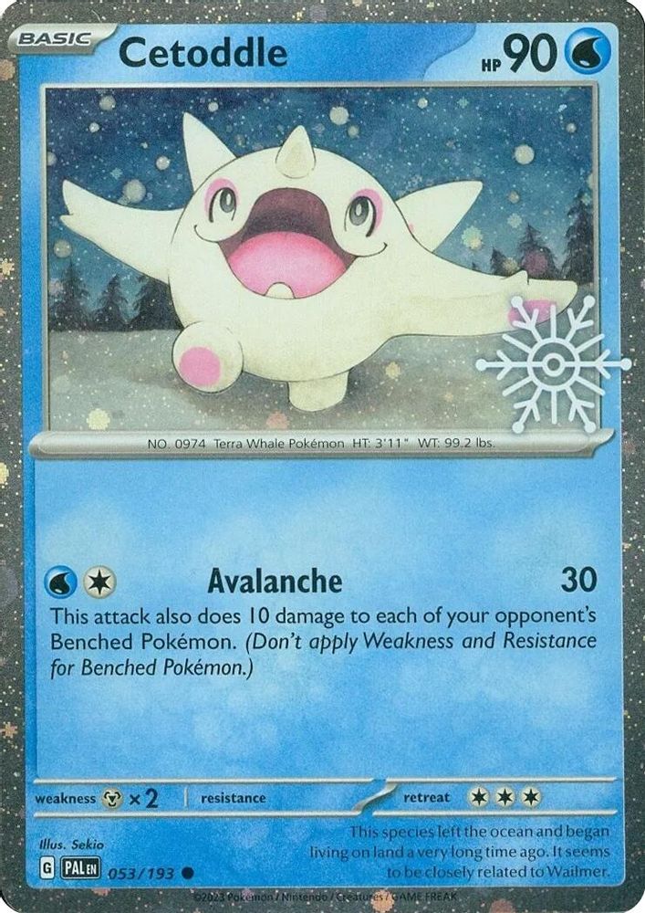 Cetoddle (Holiday Calendar) 053/193 Holo Pokemon NM