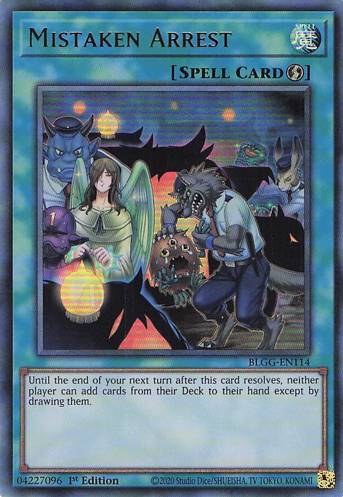 Mistaken Arrest BLGG-EN114 Yu-Gi-Oh 1st Edition NM