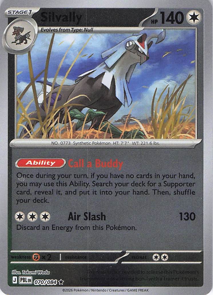 Pokemon TCG - Silvally 070/084 Pitch Black Reverse Holo NM