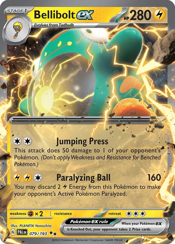 Bellibolt ex 079/193 Double Rare Paldea Evolved Pokemon Near Mint