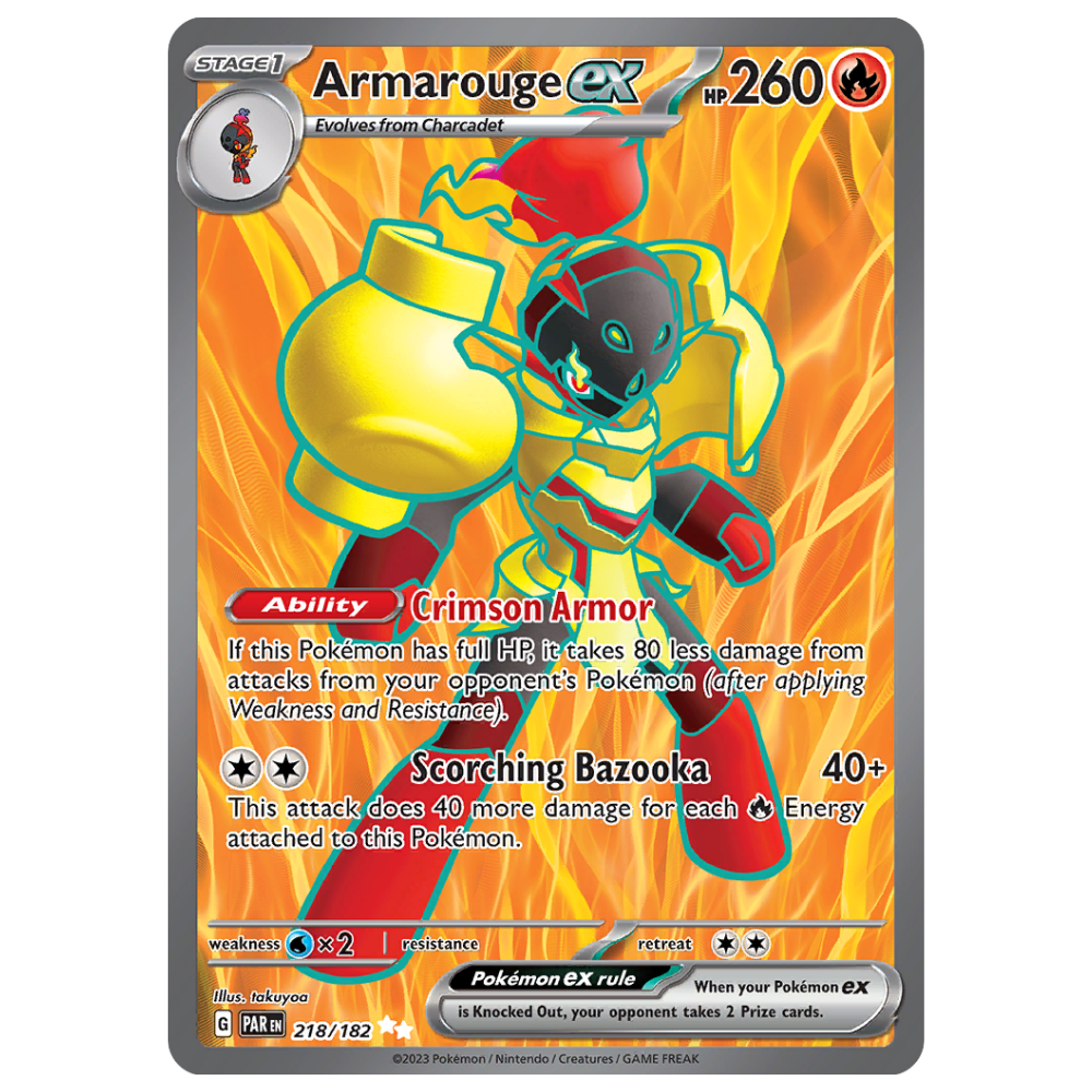Pokemon TCG - Armarouge EX 218/182 - Ultra Rare NM [Paradox Rift]