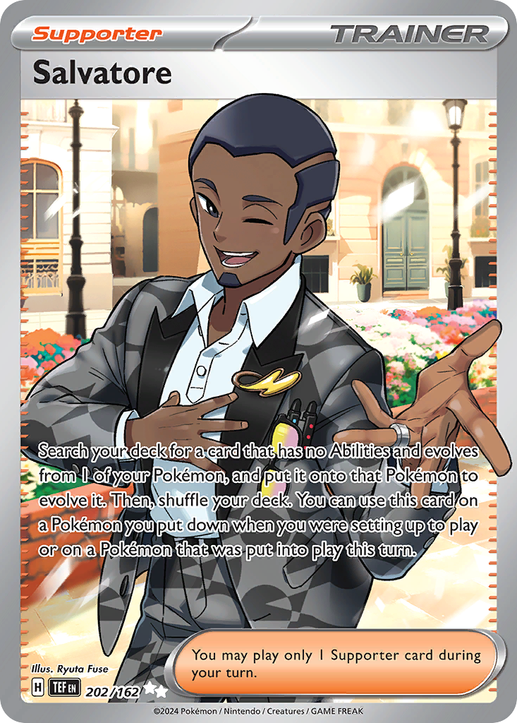 Salvatore 202/162 Ultra Rare Temporal Forces Pokemon Holo NM