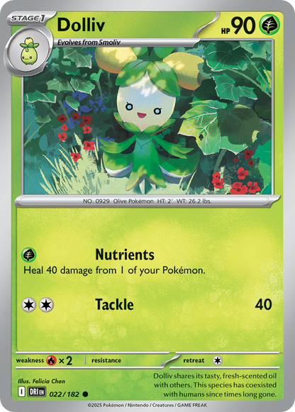 Pokemon TCG - Dolliv 022/182 Destined Rivals NM
