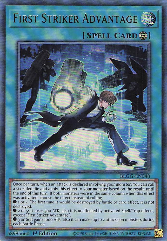 First Striker Advantage BLGG-EN048 Yu-Gi-Oh 1st Edition NM