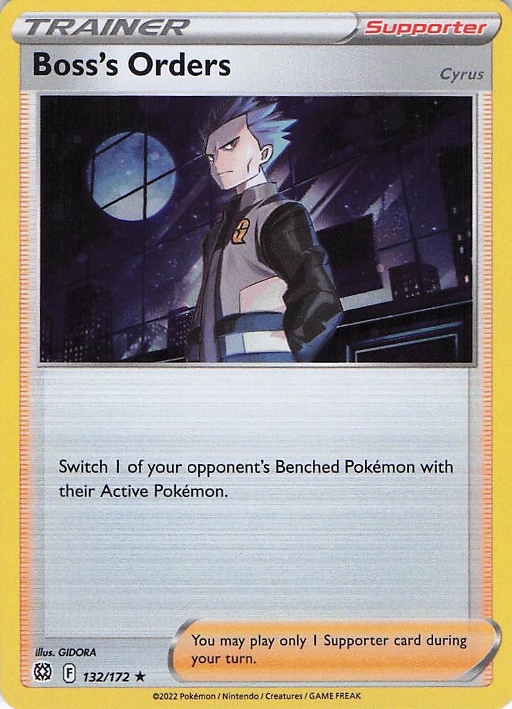 Pokemon TCG - Boss's Orders (Cosmos Holo) 132/172 NM