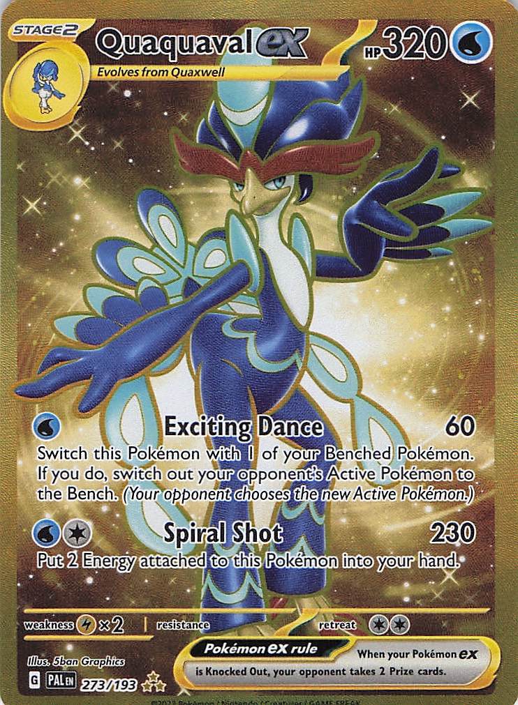 Quaquaval ex 273/193 Paldea Evolved Pokemon NM