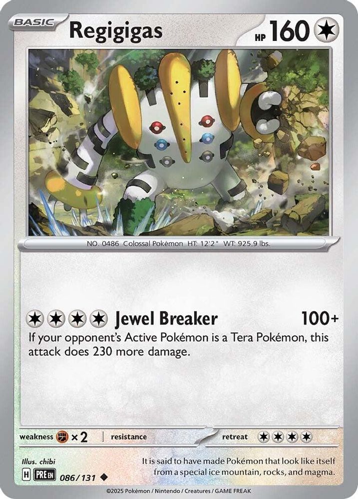 Pokemon TCG - Regigigas 086/131 Prismatic Evolutions NM