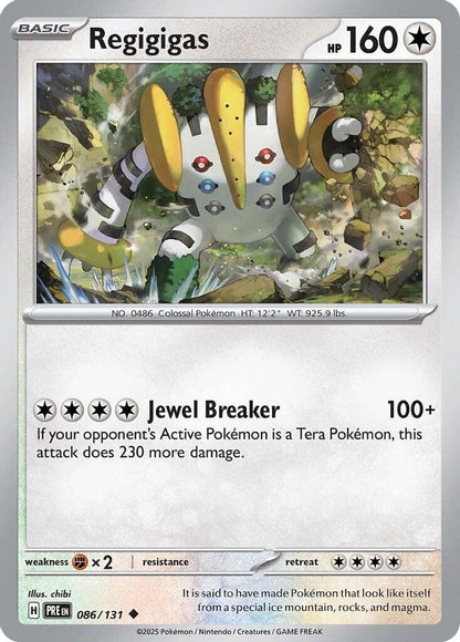 Pokemon TCG - Regigigas 086/131 Prismatic Evolutions NM