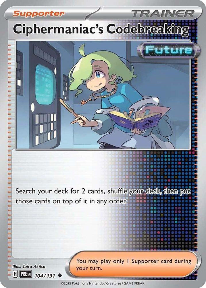 Pokemon TCG - Ciphermaniac's Codebreaking 104/131 Prismatic Evolutions NM