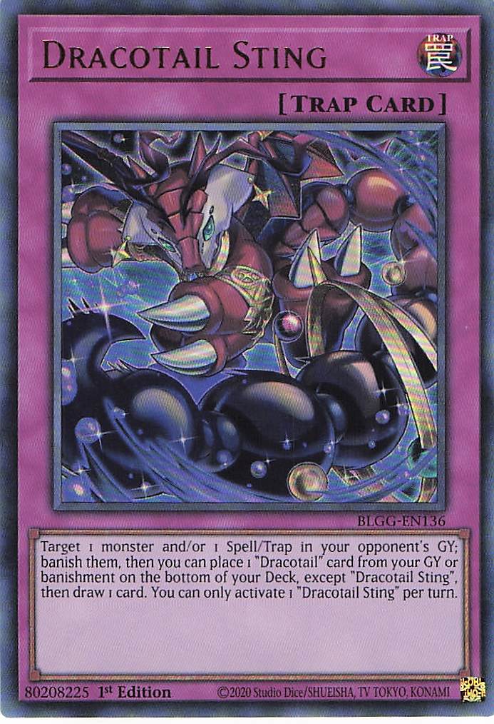 Dracotail Sting BLGG-EN136 Yu-Gi-Oh 1st Edition NM