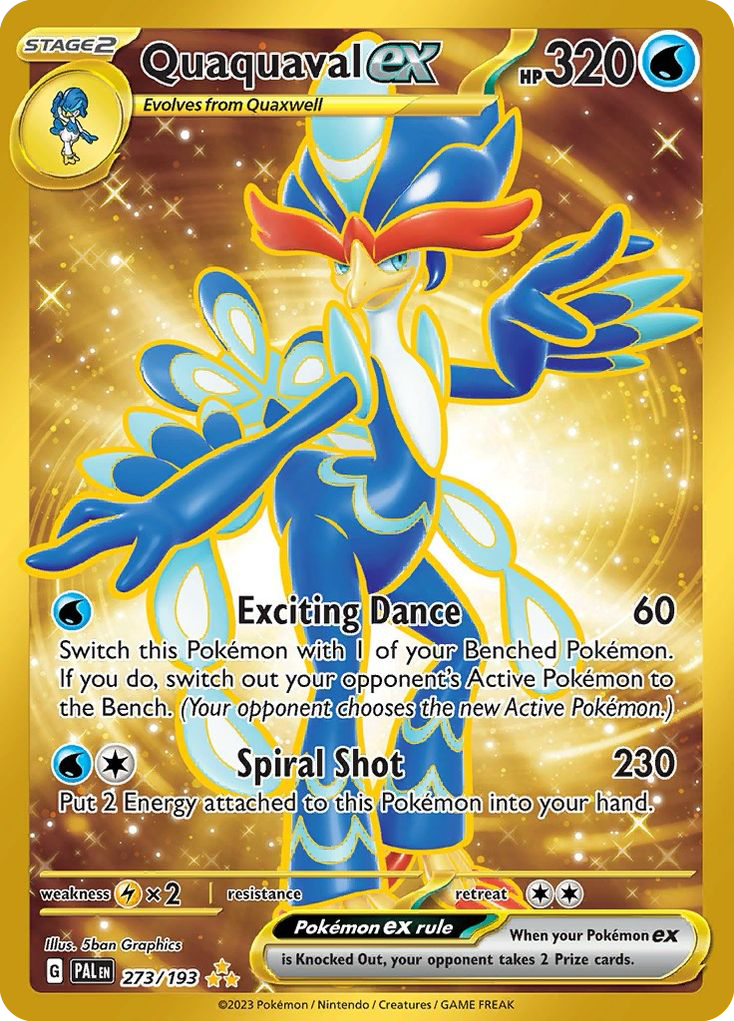 Quaquaval ex 273/193 Paldea Evolved Pokemon NM