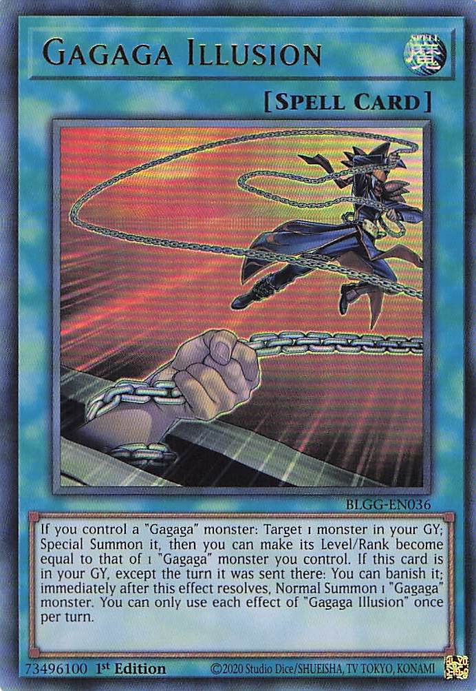 Gagaga Illusion BLGG-EN036 Yu-Gi-Oh 1st Edition NM