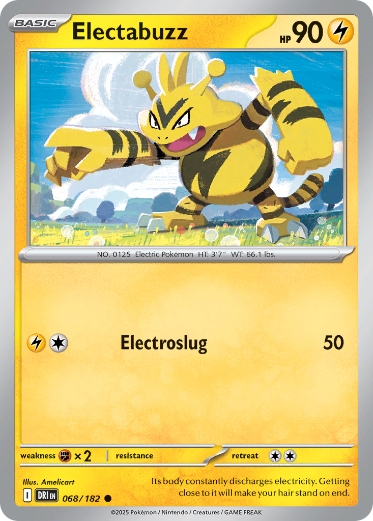 Pokemon TCG - Electabuzz 068/182 Destined Rivals NM