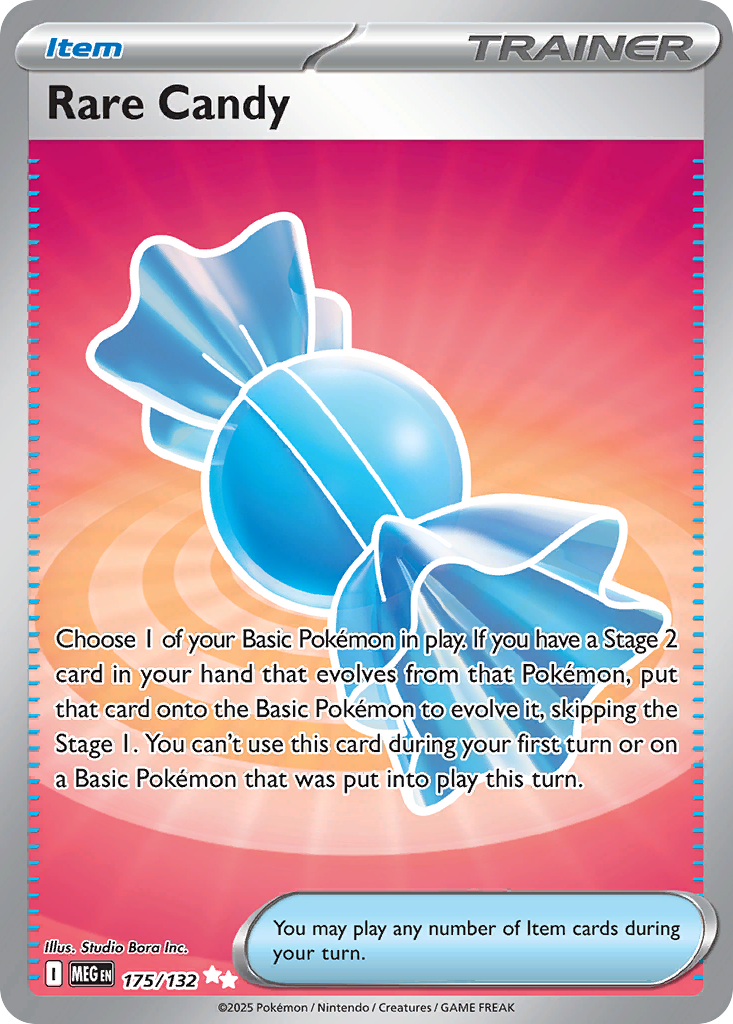 Rare Candy 175/132 Ultra Rare Mega Evolution Pokemon NM