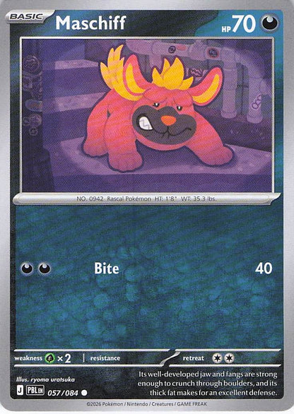 Pokemon TCG - Maschiff 057/084 Pitch Black NM