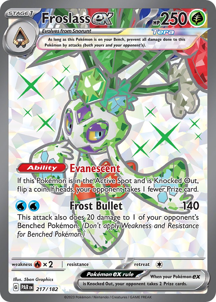 Froslass ex 217/182 Paradox Rift Pokemon NM
