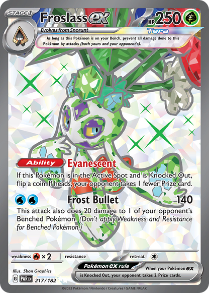 Froslass ex 217/182 Paradox Rift Pokemon NM