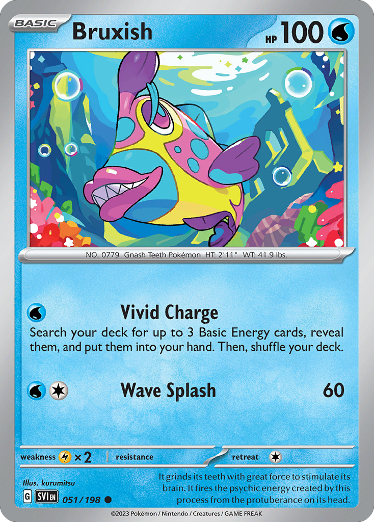 Pokemon TCG - Bruxish 051/198 Scarlet & Violet NM