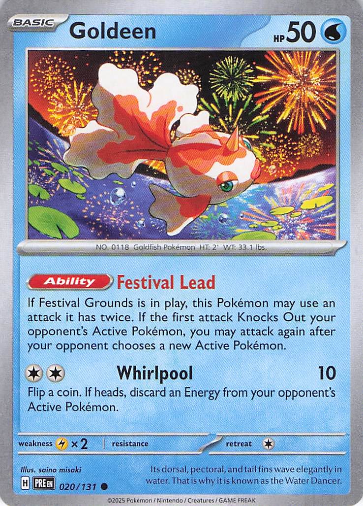 Pokemon TCG - Goldeen 020/131 Prismatic Evolutions NM