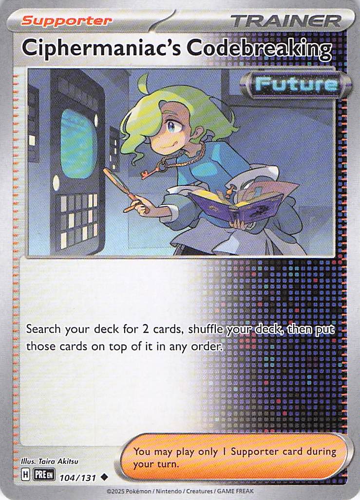 Pokemon TCG - Ciphermaniac's Codebreaking 104/131 Prismatic Evolutions NM
