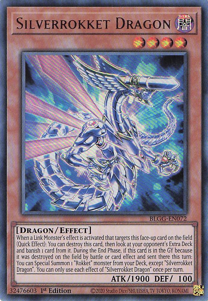 Silverrokket Dragon BLGG-EN072 Yu-Gi-Oh 1st Edition NM