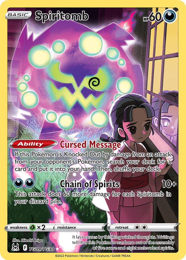 Spiritomb TG09/TG30 Lost Origin Trainer Gallery Pokemon NM