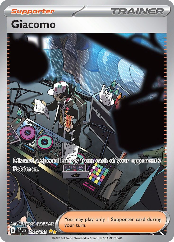 Giacomo 267/193 Special Illustration Rare Paldea Evolved Pokemon Holo NM