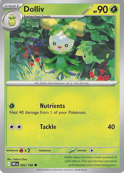 Pokemon TCG - Dolliv 022/182 Destined Rivals NM