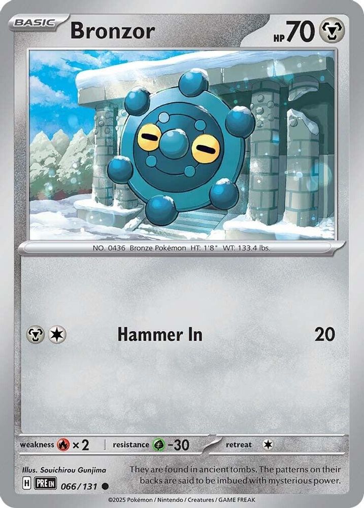 Pokemon TCG - Bronzor 066/131 Prismatic Evolutions NM