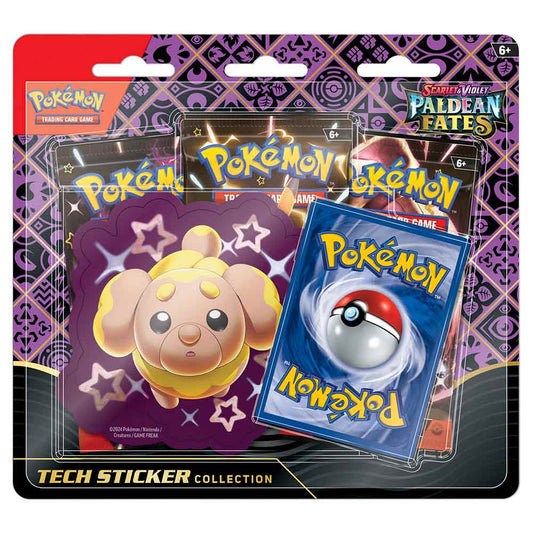 Pokemon TCG - Scarlet & Violet Paldean Fates Tech Sticker Blister (Shiny Fidough)