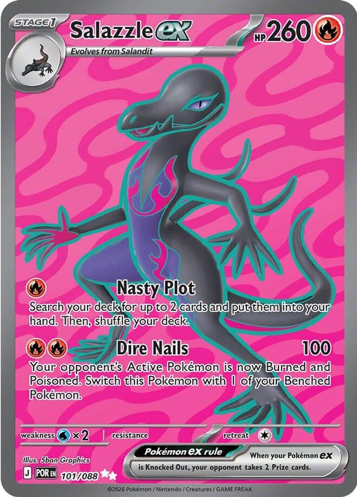 Salazzle ex 101/088 Ultra Rare Perfect Order Pokemon Holo NM