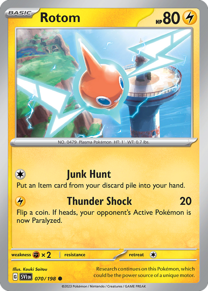 Pokemon TCG - Rotom 070/198 Scarlet & Violet NM