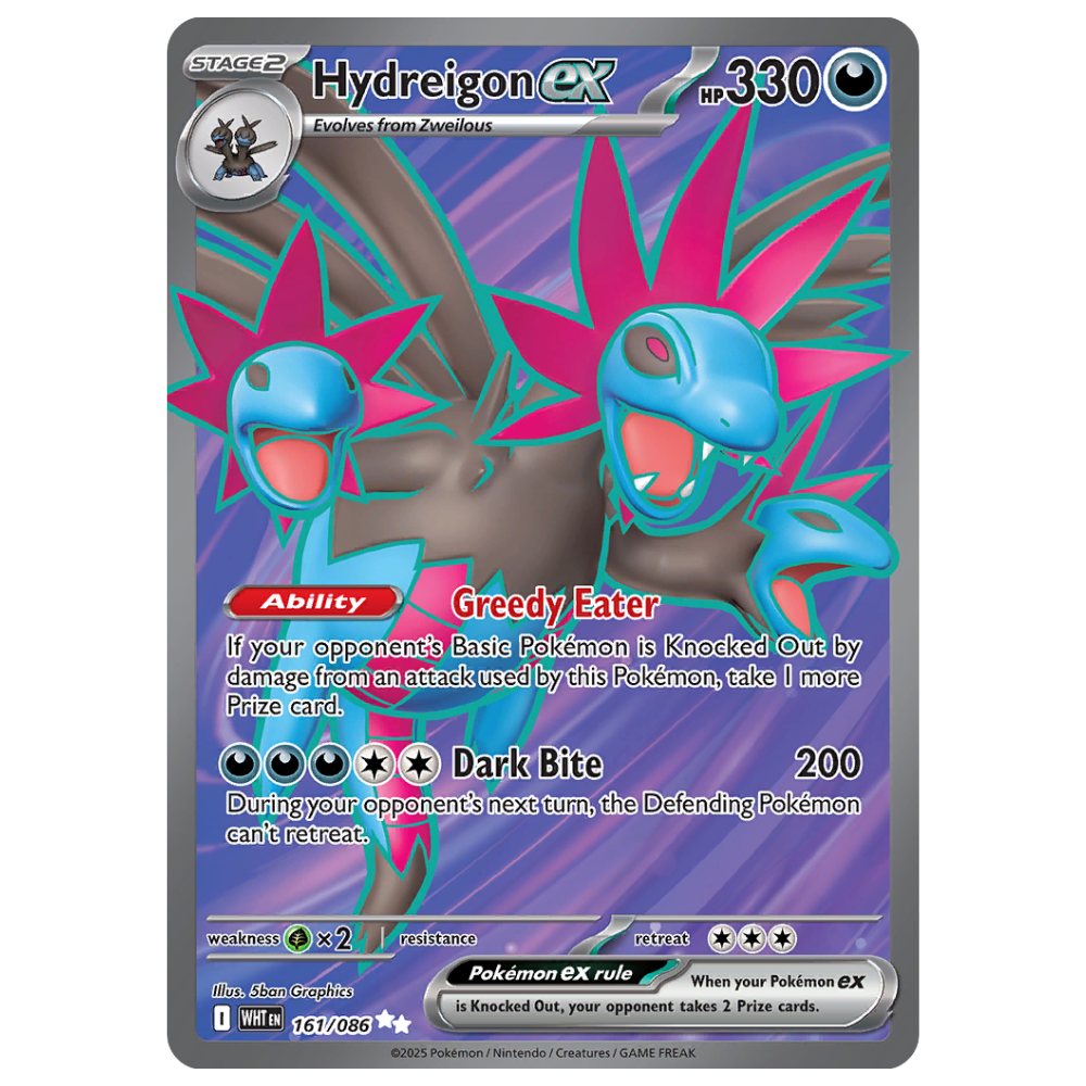 Pokemon TCG - Hydreigon EX 161/086 - Ultra Rare NM/M [White Flare]