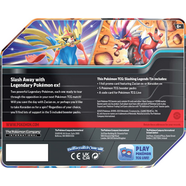 Pokemon TCG - Slashing Legends Tin (Zacian)