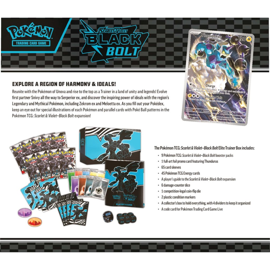 Pokemon TCG - Scarlet & Violet Black Bolt Elite Trainer Box