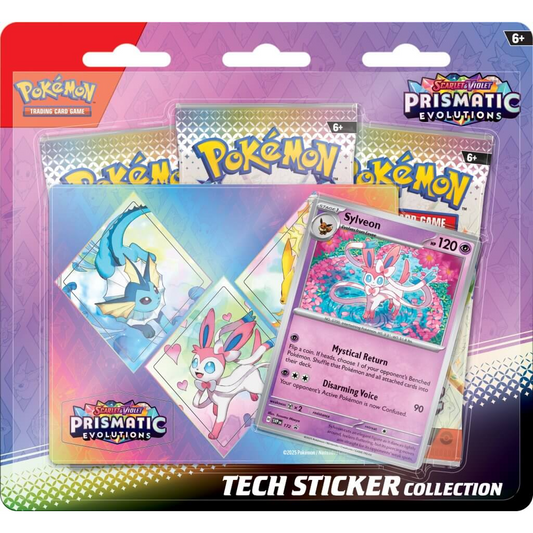 Pokemon TCG - Scarlet & Violet Prismatic Evolutions Tech Sticker Collection